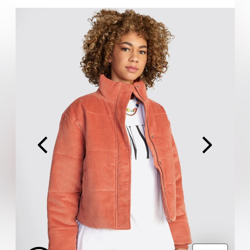 RVCA Women's Corduroy Jacket in Rust - Picture 10 of 11